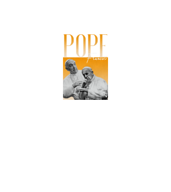 Pope Frances 90s poster model negru pe tricou