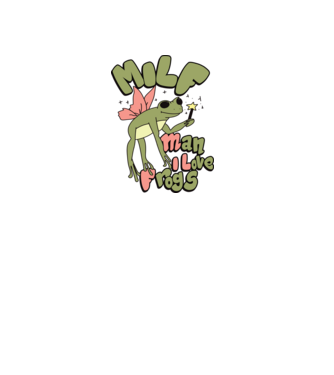 MILF man i love frogs model roz deschis pe tricou