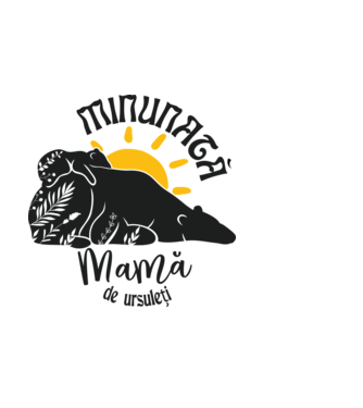Minunată mamă de ursuleți model albastru deschis pe tricou