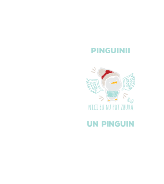 pinguinii nu pot zbura, nici eu nu pot zbura, așa că sunt un pinguin model galben neon pe tricou