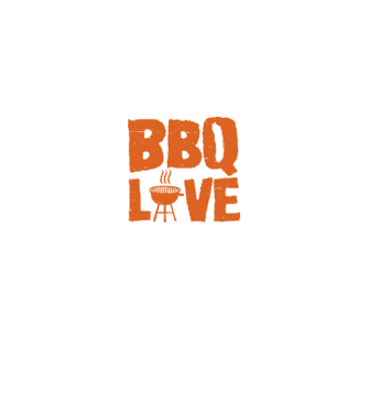 BBQ LOVE model negru pe tricou