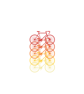 Retro Bike model negru pe tricou