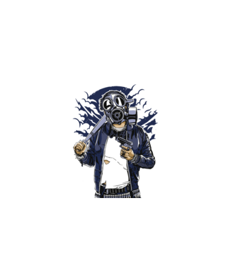 Graffiti model negru pe tricou