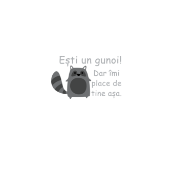 ești un gunoi! dar îmi place de tine așa model albastru jeanși pe tricou