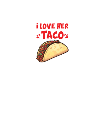 Couple TACO model alb pe tricou