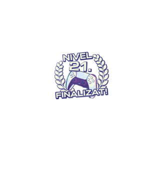 Nivel 21 finalizat! model negru pe tricou