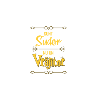 Sunt sudor, nu un vrăjitor model negru pe tricou