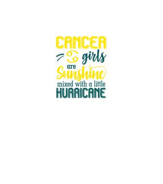 Sunshine with Hurricane CANCER model negru pe tricou