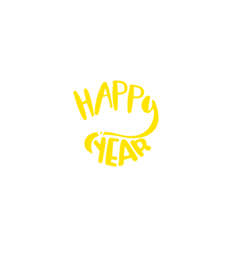 Happy new 2019 model negru pe tricou