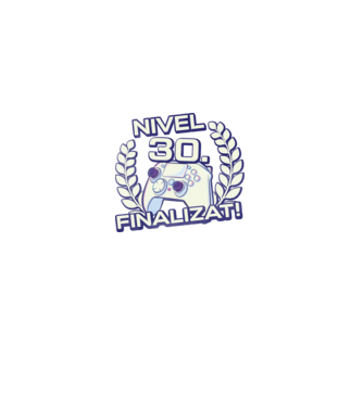 Nivel 30 finalizat! model negru pe tricou
