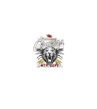 Minesota Cougars  TEXTURED model negru pe tricou