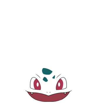 Bulbasaur model albastru deschis pe tricou