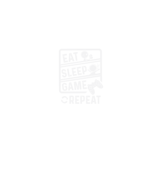 Eat sleep game repeat model negru pe tricou