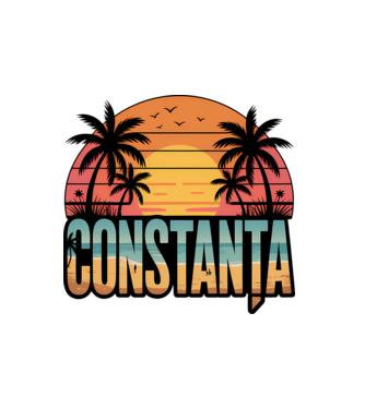 Constanța model alb pe tricou