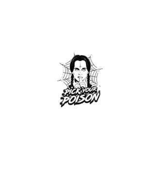 WEDNESDAY Pick your poison model negru pe tricou
