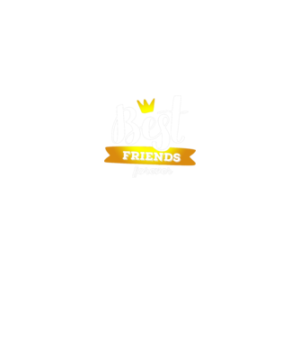 Best friends forever model negru pe tricou