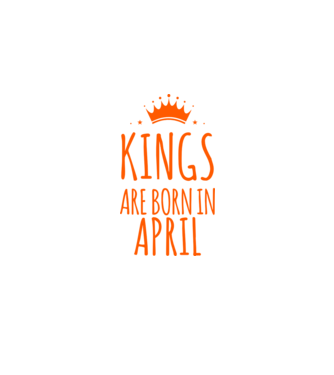 Kings are born in - April model verde pe tricou