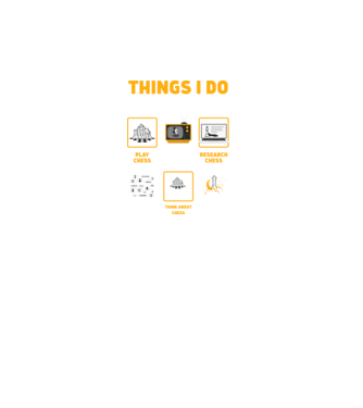 Things I do in my spare time model turcoaz pe tricou