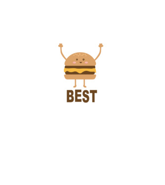 Best hamburger model alb pe tricou