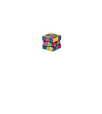 Rubik cube what part model negru pe tricou