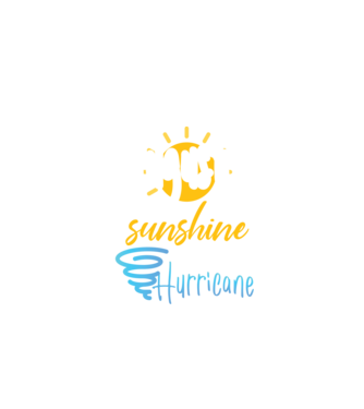 August Girls are Sunshine mixed with a little Hurricane model negru pe tricou