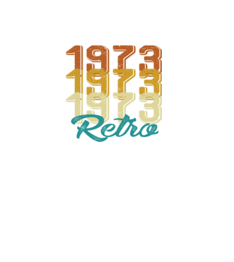 1973 retro model alb pe tricou