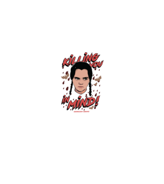 WEDNESDAY Killing You in my mind model negru pe tricou