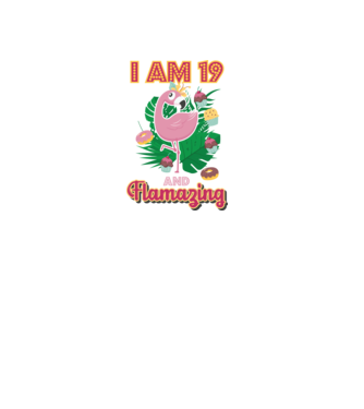 FLAMAZING Birthday 19 Years old model alb pe tricou
