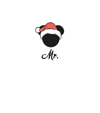 mr christmas model gri pe tricou