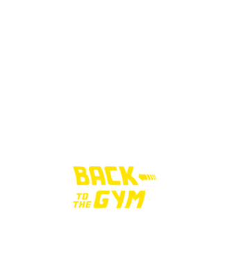 Back to the gym model albastru închis pe tricou