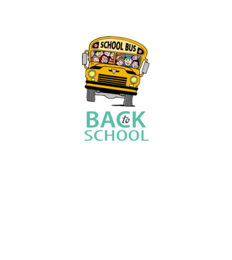 Back to school bus model negru pe tricou