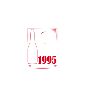 Un Vin Bun 1995 - Negru model negru pe tricou
