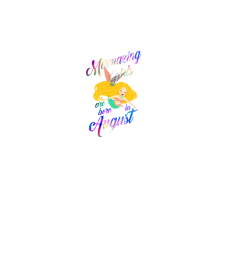 Mermazing girls are born august model negru pe tricou