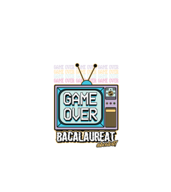 Absolvire retro bacalaureat model negru pe tricou
