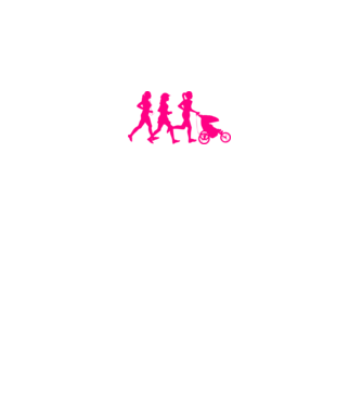Running Mom model alb pe tricou