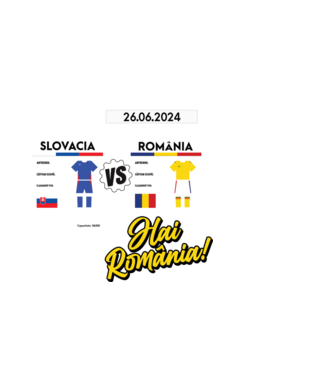 SLO-ROU euro 2024 calendar model alb pe tricou