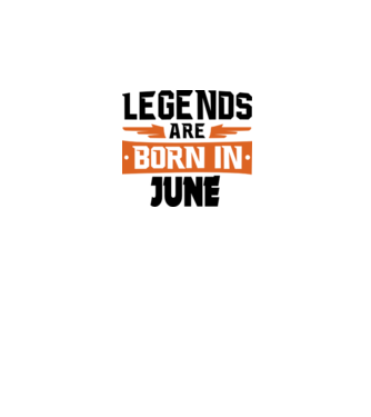 Legends are born in June model gri pe tricou