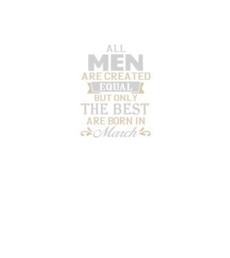 All men created equal but only the beat are born in march model albastru regal pe tricou