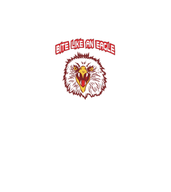 bite like an eagle cobra kai model negru pe tricou
