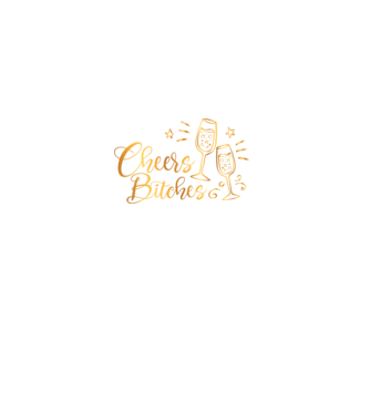 Cheers Bitches model negru pe tricou