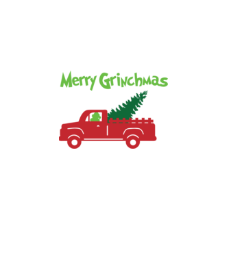 Grinchmas truck model negru pe tricou