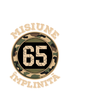 Misiune împlinită 65 model alb pe tricou