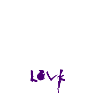 Lovegun model roz deschis pe tricou