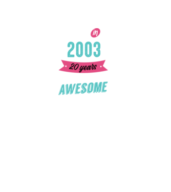 MADE IN 2003 model negru pe tricou