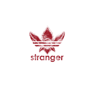 stranger things logo model negru pe tricou