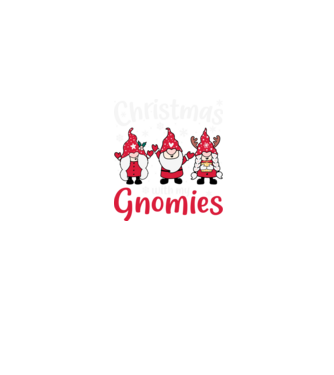 Christmas with my gnomies model albastru jeanși pe tricou