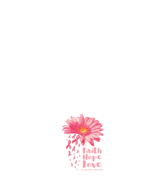 Gerbera faith hope love model negru pe tricou
