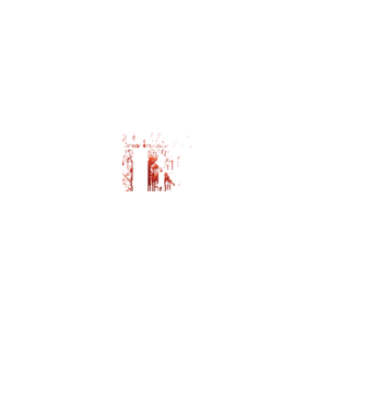 Beware i bite model roșu pe tricou
