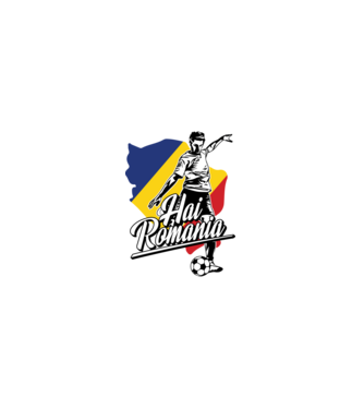 Hai romania fotbal model negru pe tricou