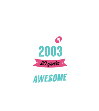 MADE IN 2003 model negru pe tricou